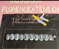milky French tip + unicorn chrome